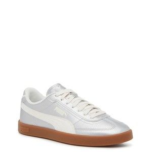 PUMA Women's Club II Era Fashion Sneakers, Silver Metallic, 8.5